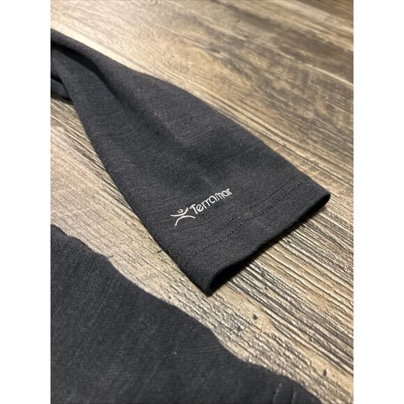 Terramar Men’s Thermowool Wool Blend Half Zip Pullover Black Medium - Picture 3 of 8